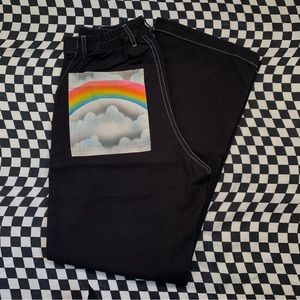 New Big Bud Press Airbrush Rainbow Work Pants Size Small
